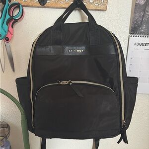 Black Skip Hop Diaper Backpack